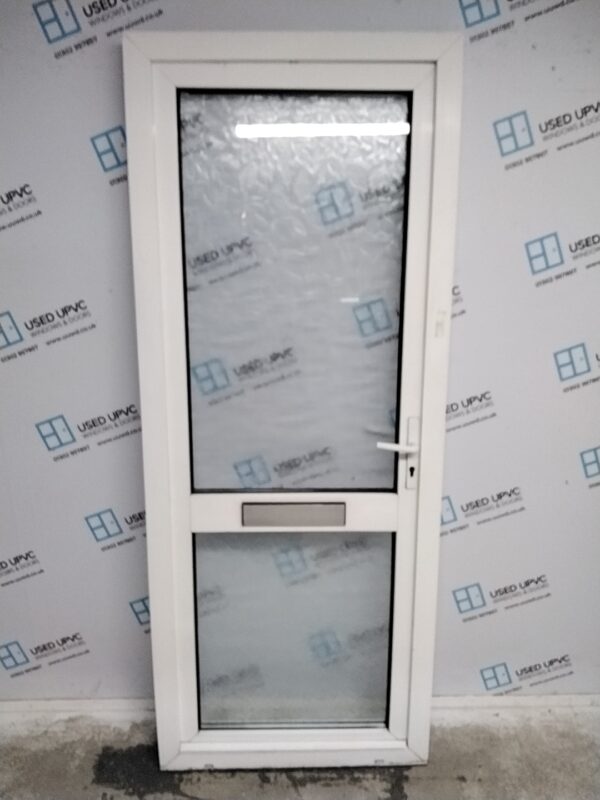 Used White Upvc Front Door 825mm x 2070mm C8D14