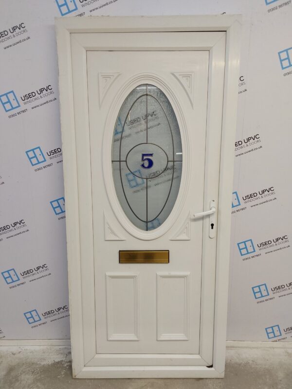 Used White Upvc Front Door 930mm x 2040mm 0816