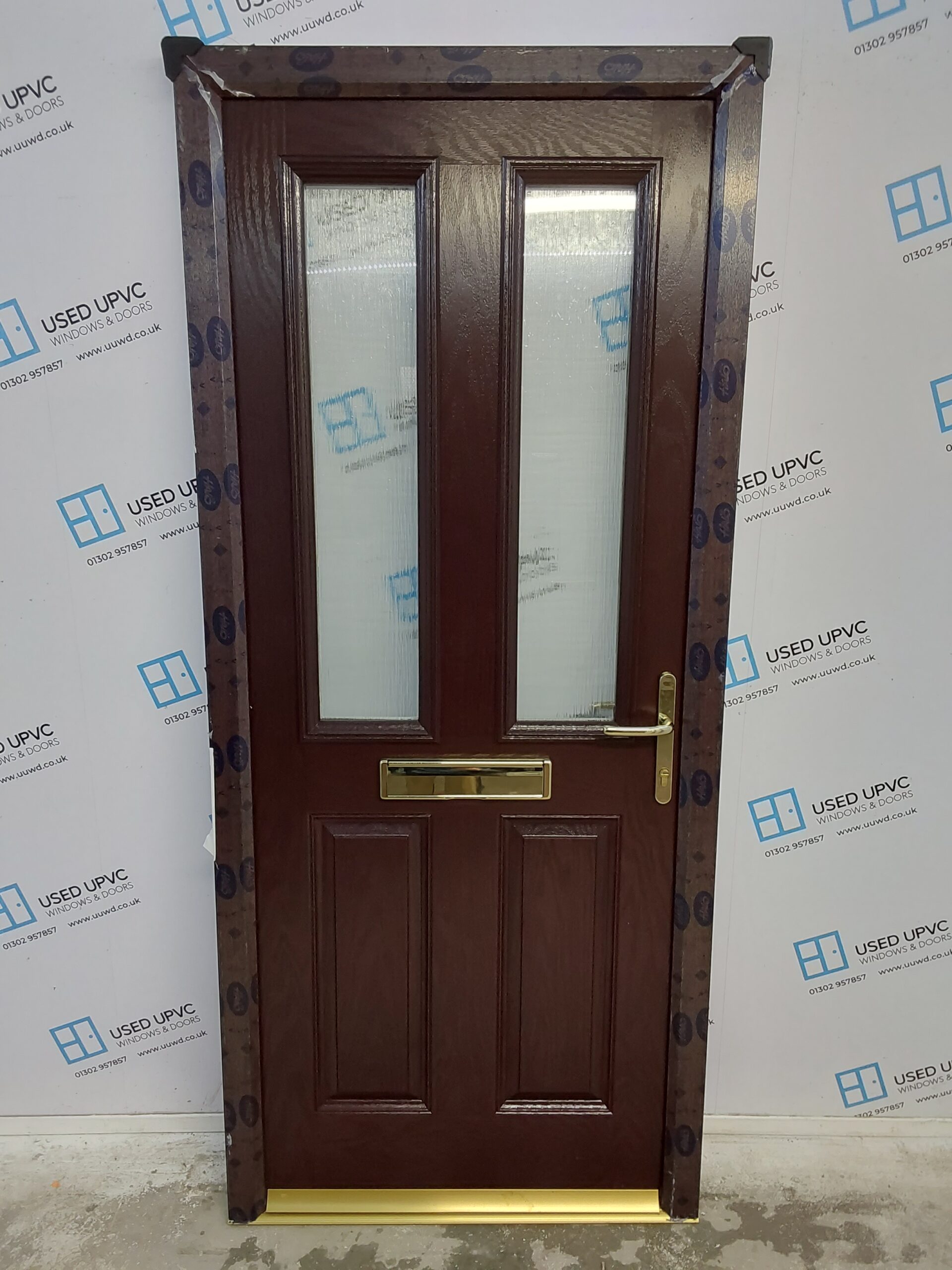 Brand New Rosewood Composite Front Door 900mm x 2055mm ND104 | Used ...