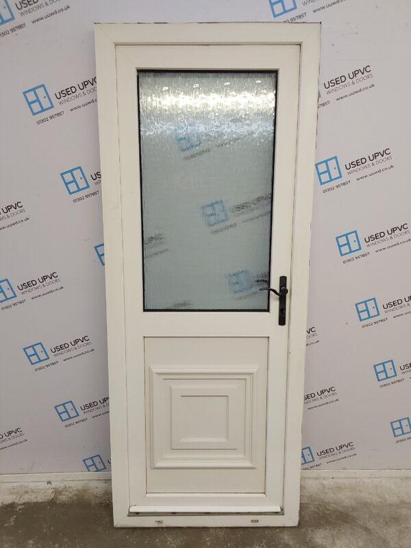 Used White Upvc Back Door 820mm x 2070mm 0662