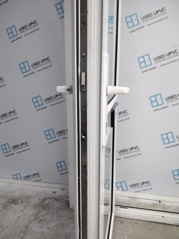 Used White Upvc Front Door And Side Panel 1205mm x 2055mm DS021 - Image 5