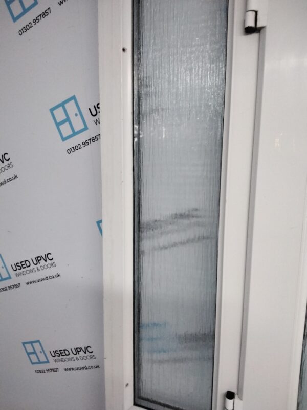 Used White Upvc Front Door And Side Panel 1205mm x 2055mm DS021 - Image 7