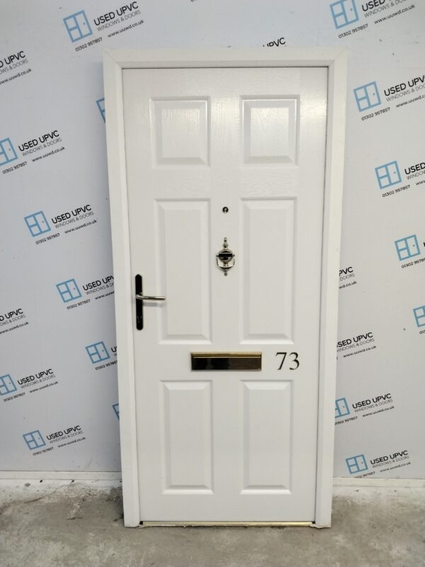 Used White Composite Front Door 925mm x 2010mm 0261