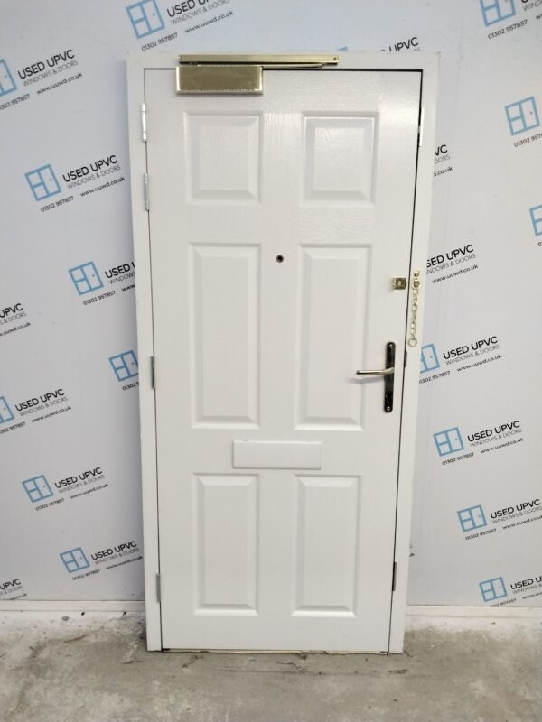 Used White Composite Front Door 925mm x 2010mm 0261 - Image 2