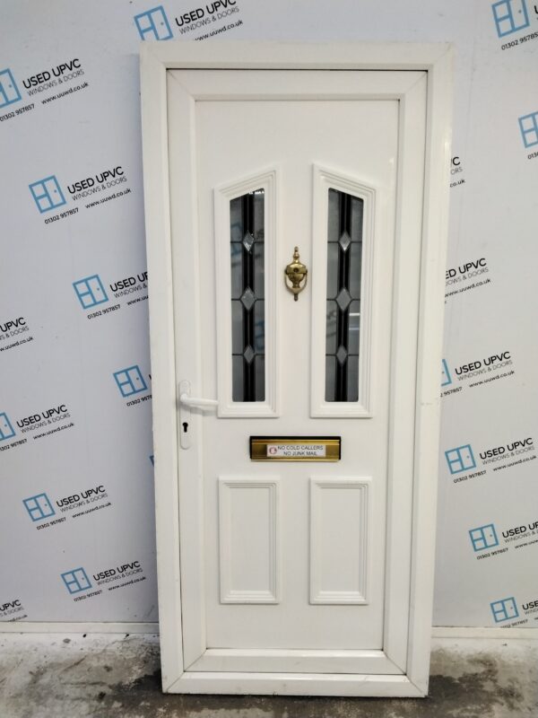 Used White Upvc Front Door 900mm x 2060mm C3D014