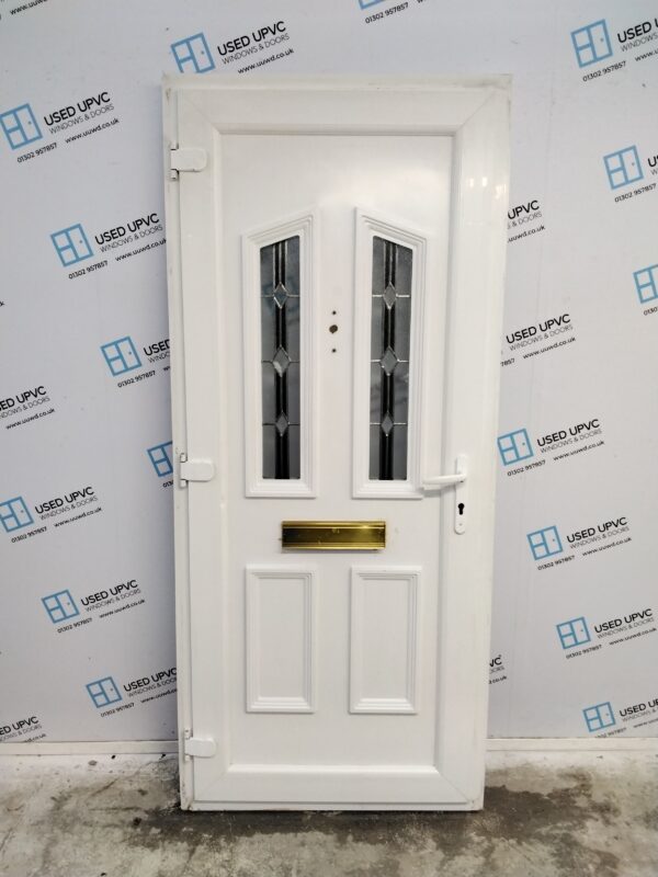 Used White Upvc Front Door 900mm x 2060mm C3D014 - Image 2