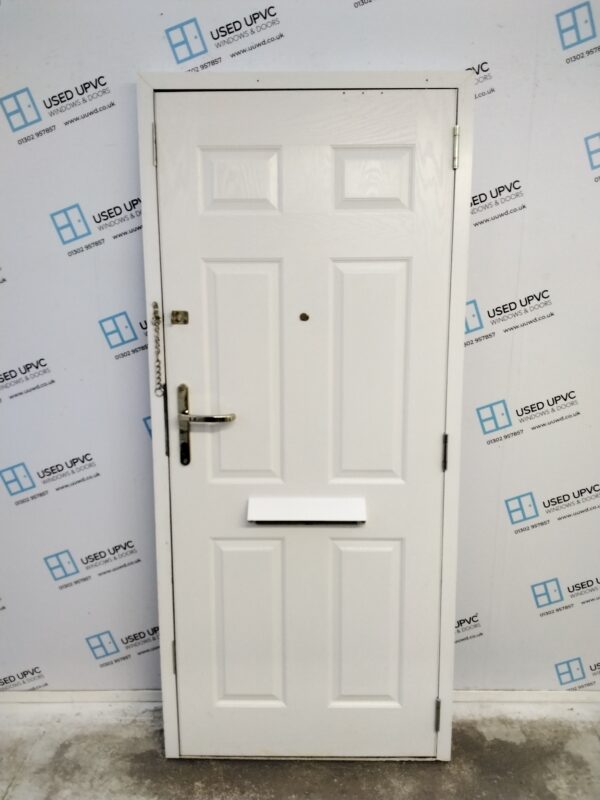 Used White Composite Front Door 895mm x 2025mm 0312 - Image 2