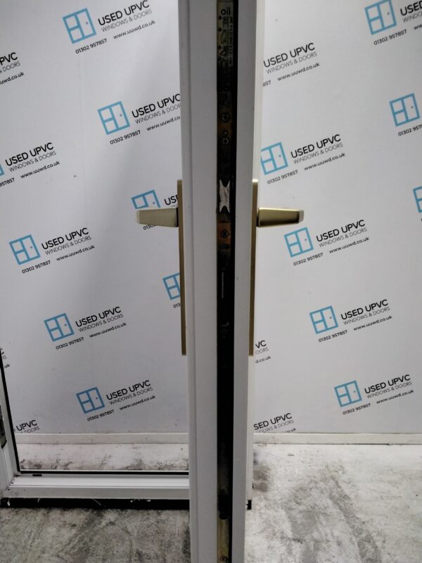 Used White Upvc Front Door 850mm x 2095mm (Reduce To 820mm) 0018 - Image 5