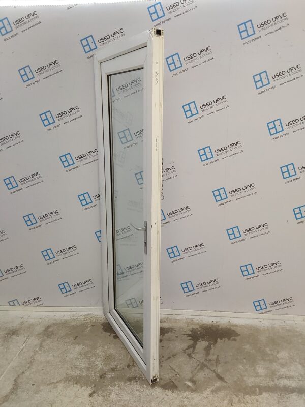 Used White Upvc Full Glass Back Door 845mm x 2050mm (reduce to 825mm) 0425 - Image 4