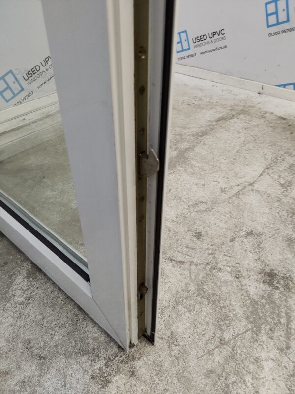 Used White Upvc Full Glass Back Door 845mm x 2050mm (reduce to 825mm) 0425 - Image 8