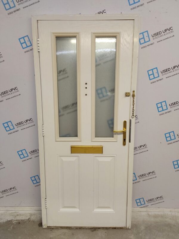 Used White Composite Front Door 900mm x 2020mm 0794 - Image 2