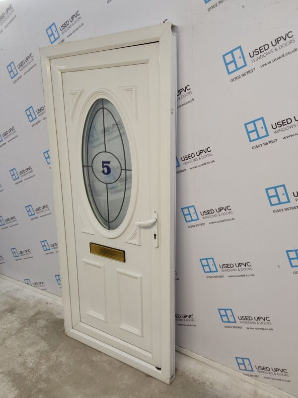 Used White Upvc Front Door 930mm x 2040mm 0816 - Image 4