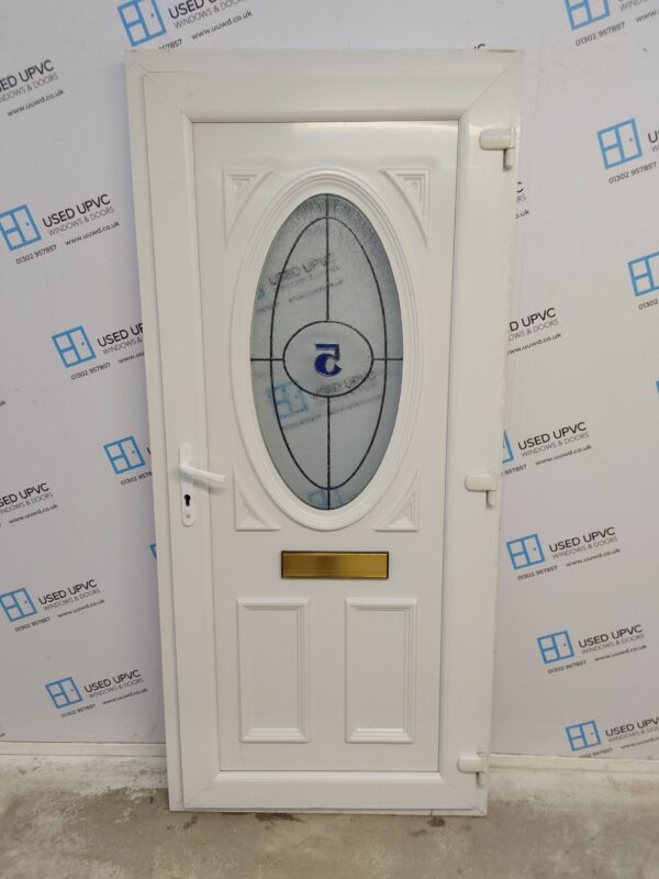 Used White Upvc Front Door 930mm x 2040mm 0816 - Image 2