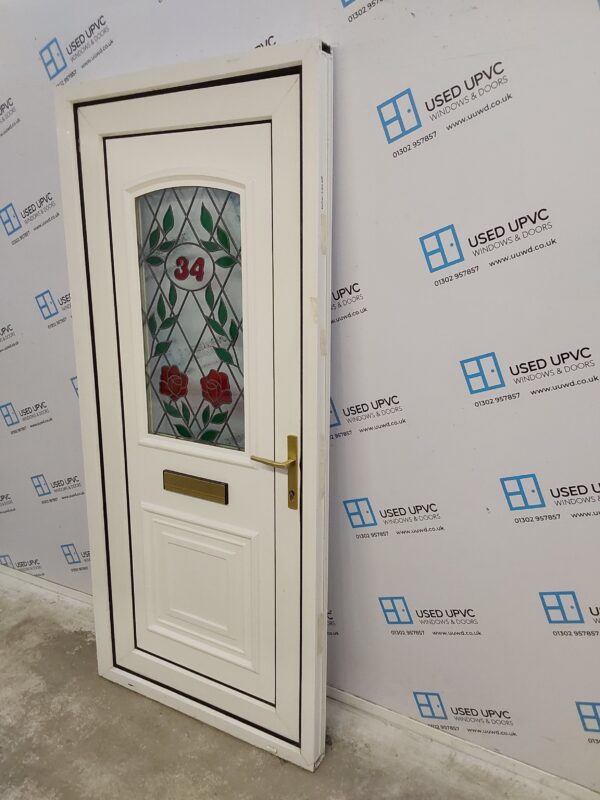 Used White Upvc Front Door 920mm x 2025mm 0334 - Image 4