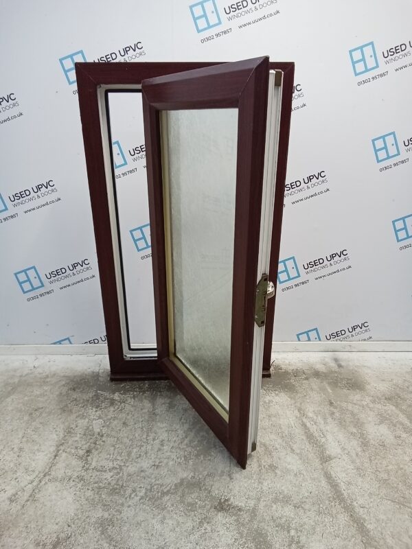 Used Rosewood Upvc Window 590mm x 1035mm C2101 - Image 4