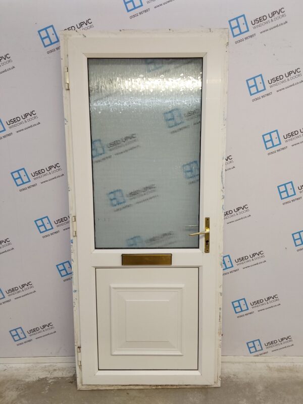 Used White Upvc Front Door 900mm x 2125mm 0080 - Image 2