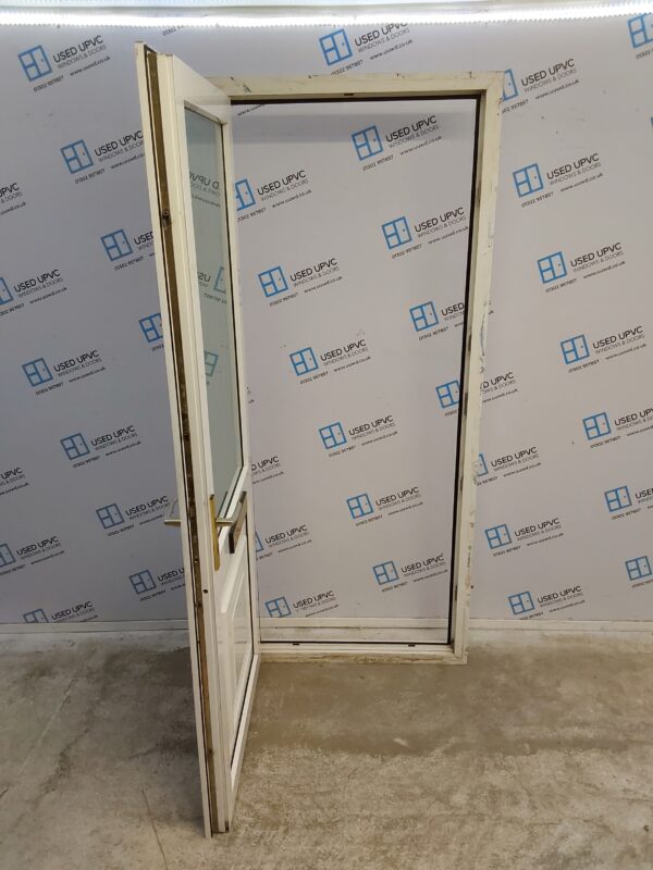 Used White Upvc Front Door 900mm x 2125mm 0080 - Image 3