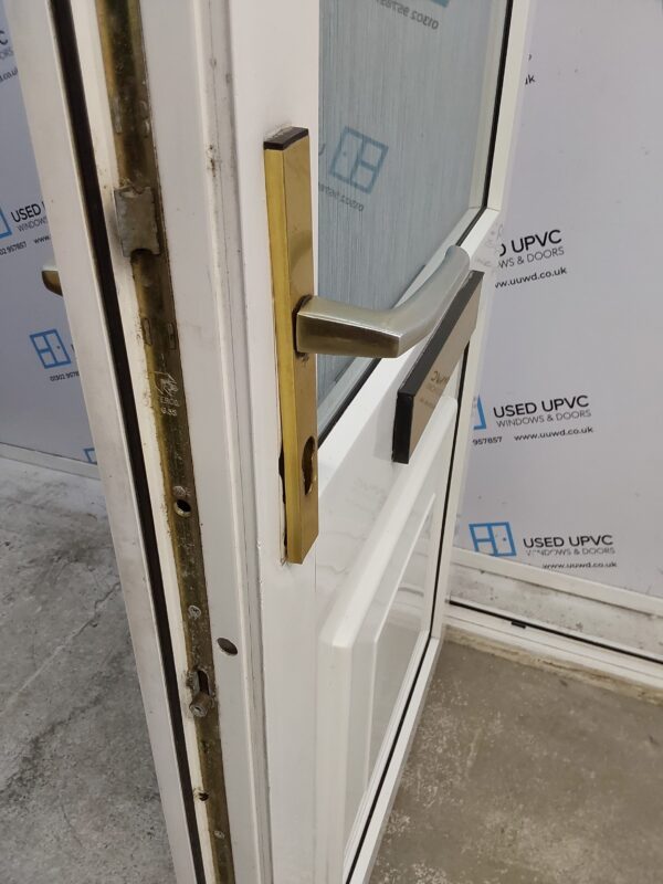 Used White Upvc Front Door 900mm x 2125mm 0080 - Image 5