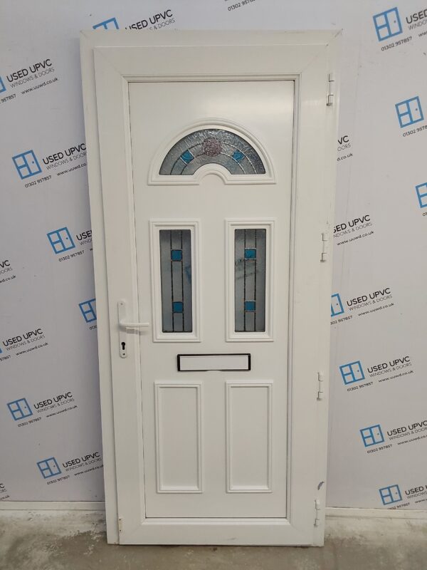 Used White Upvc Front Door 960mm x 2115mm 0085 - Image 2