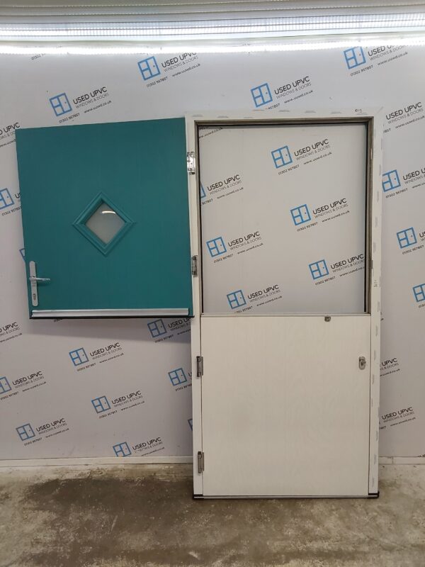 Brand New Turquoise Composite Barn Door 1010mm x 2075mm ND38 - Image 4