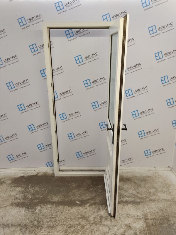 Used White Upvc Back Door 820mm x 2070mm 0662 - Image 3