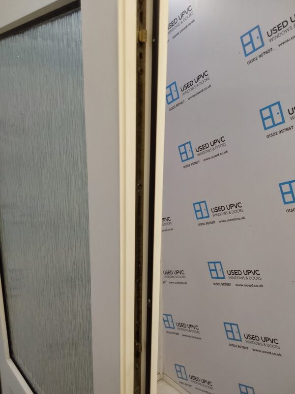 Used White Upvc Back Door 820mm x 2070mm 0662 - Image 4