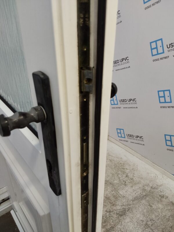 Used White Upvc Back Door 820mm x 2070mm 0662 - Image 5