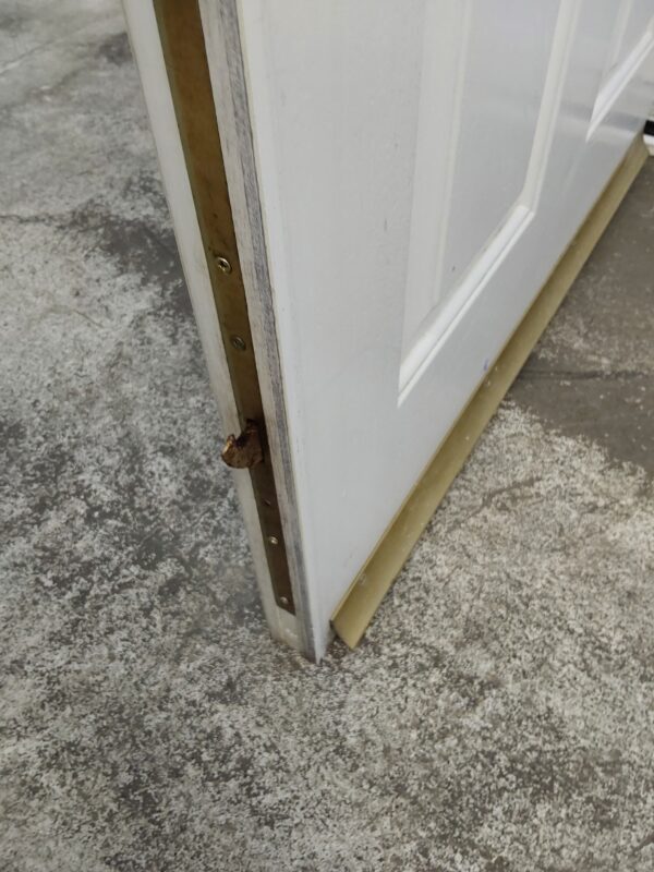 Used White Composite Front Door 920mm x 2090mm (reduce to 2075mm) 0034 - Image 8
