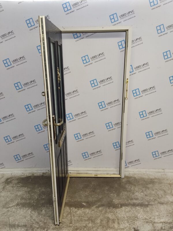 Used Blue Composite Front Door 910mm x 2025mm 0820 - Image 3