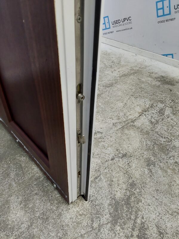 Used Woodgrain Upvc Back Door 890mm x 2015mm C3D013 - Image 8