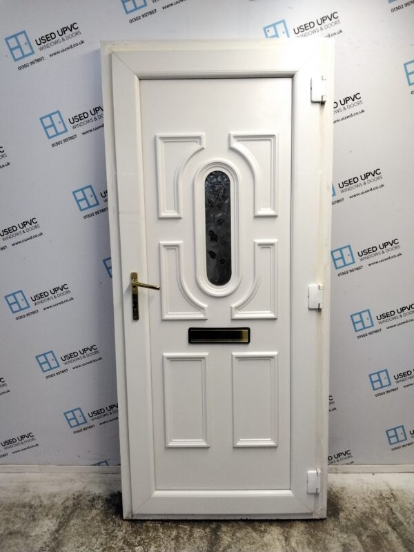 Used Anthracite Grey Upvc Front Door 920mm x 2055mm (Reduce To 900mm x 2055mm) C8023 - Image 2