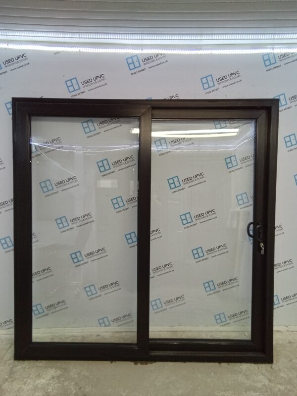 Used Black Upvc Sliding Patio Doors 2000mm x 2015mm EA8