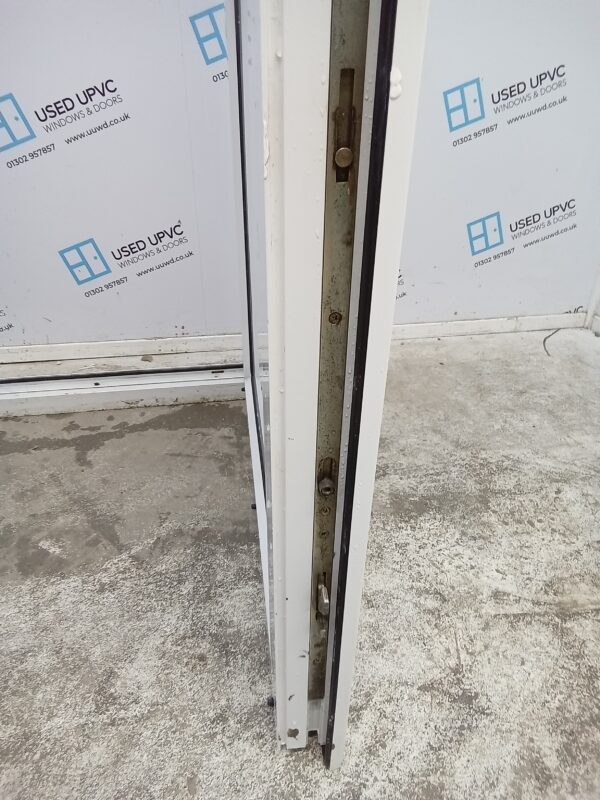 Used White Upvc Back Door 890mm x 2060mm (Reduce To 870mm) C10D49 - Image 6