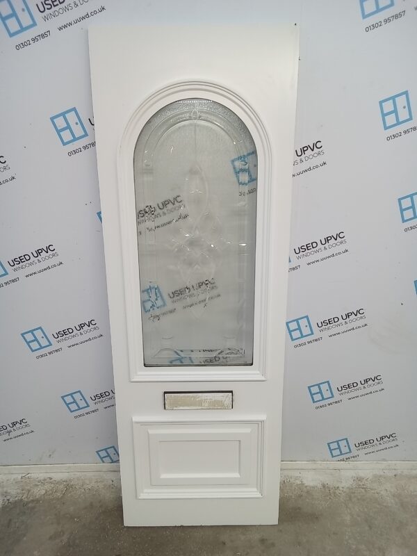 Used White Upvc Front Door Panel 623mm x 1784mm x 28mm UFDP0004 - Image 2