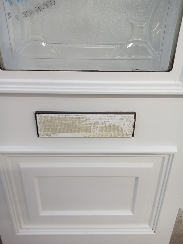 Used White Upvc Front Door Panel 623mm x 1784mm x 28mm UFDP0004 - Image 5