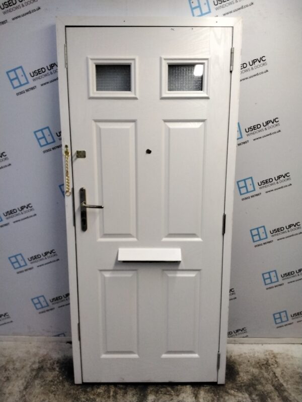 Used White Composite Front Door 900mm x 2025mm C1018 - Image 2