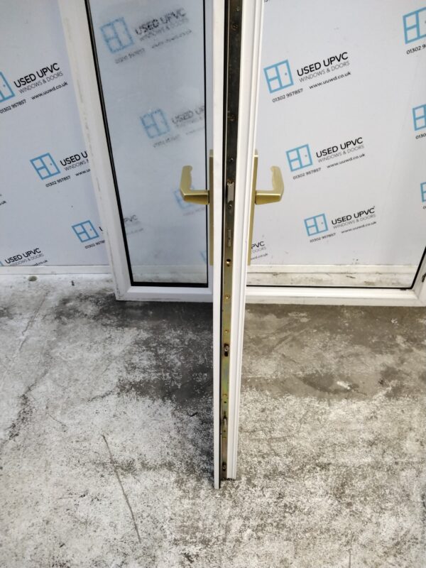 Used White Upvc Front Door And Side Panel 1370mm x 2020mm DS010 - Image 5