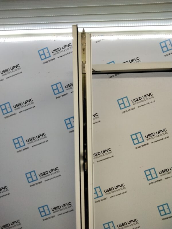 Used White Upvc French Doors 1550mm x 2115mm EA8 - Image 4