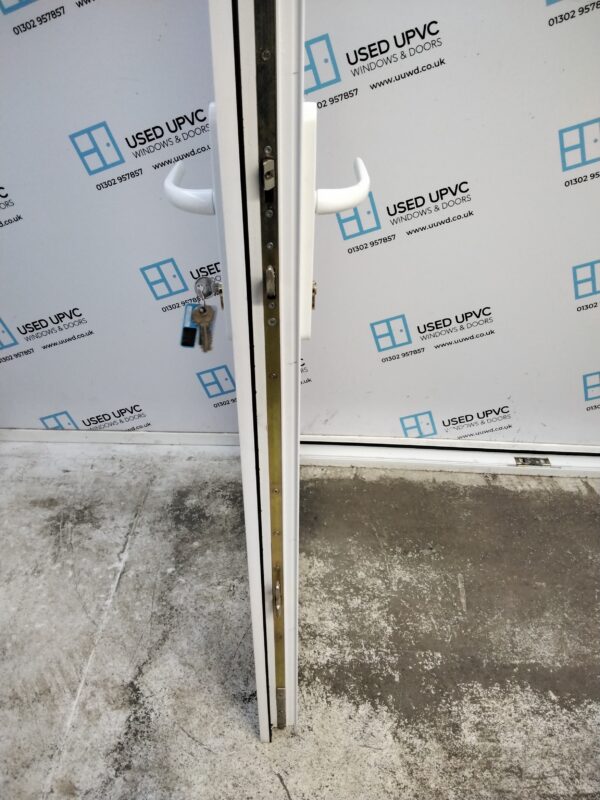 Used White Upvc French Doors 1550mm x 2115mm EA8 - Image 5