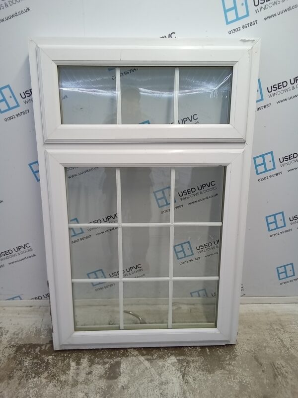 Used White Upvc Window 880mm x 1350mm C5028