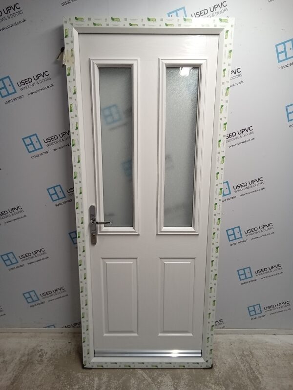 Brand New White Composite Back Door 850mm x 2065mm C1ND08
