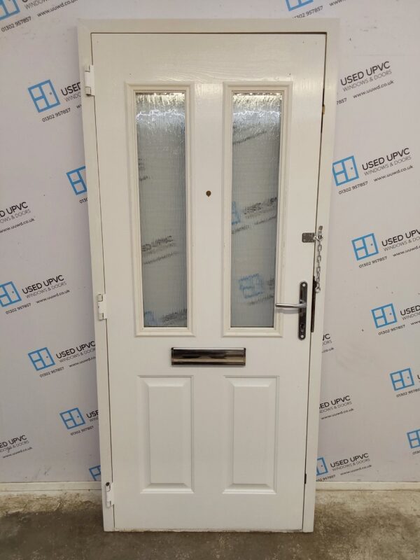 Used White Composite Front Door 920mm x 2060mm 0619 - Image 2