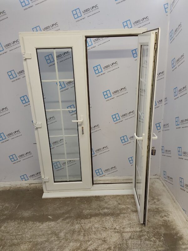 Used White Upvc French Doors 1220mm x 1900mm EA2 - Image 3
