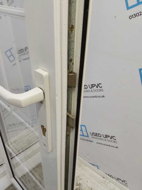 Used White Upvc French Doors 1220mm x 1900mm EA2 - Image 8