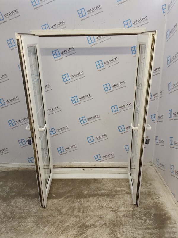 Used White Upvc French Doors 1220mm x 1900mm EA2 - Image 4