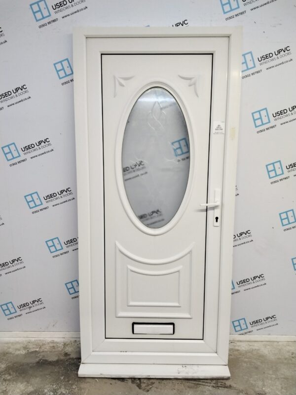 Used White Upvc Front Door 920mm x 2015mm 0544