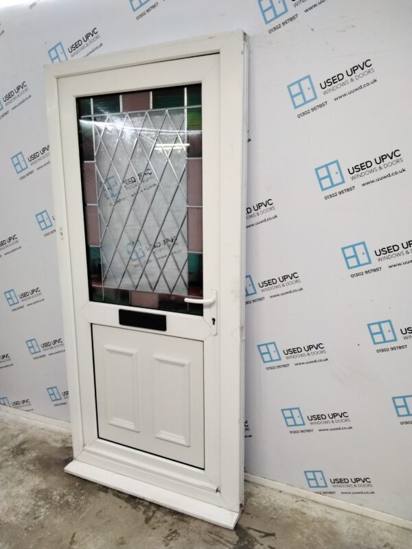 Used White Upvc Front Door 985mm x 2070mm 0595 - Image 10