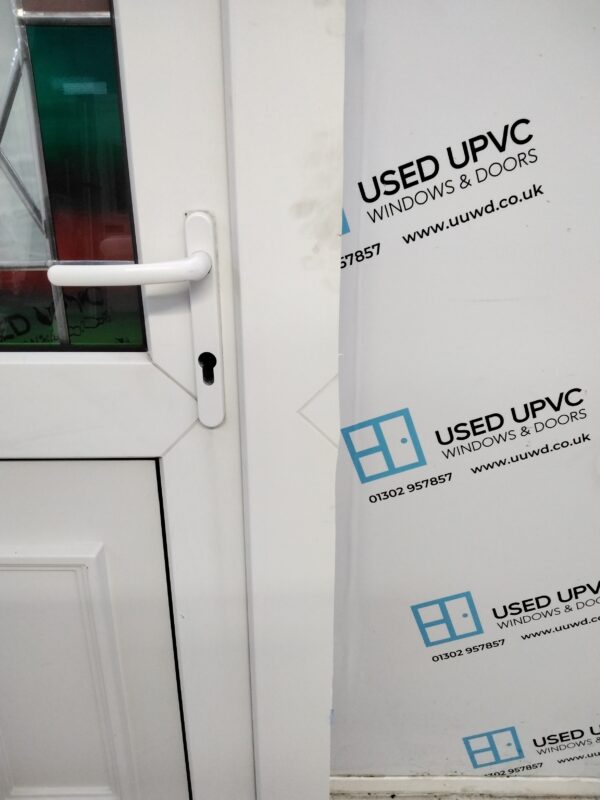 Used White Upvc Front Door 985mm x 2070mm 0595 - Image 7