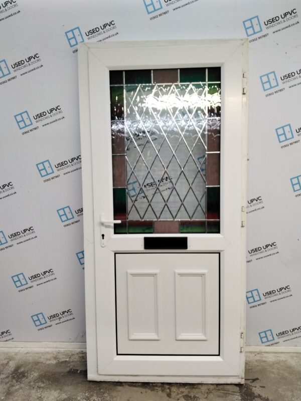 Used White Upvc Front Door 985mm x 2070mm 0595 - Image 2