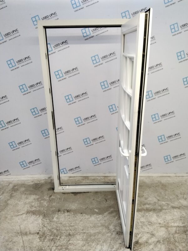 Used White Upvc Back Door 930mm x 2035mm (Reduce To 910mm) 0303 - Image 3